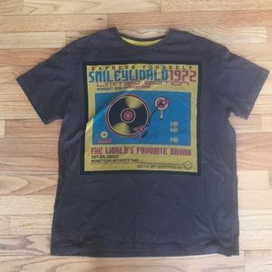 Retro Smiley Record Player T Shirt (large)